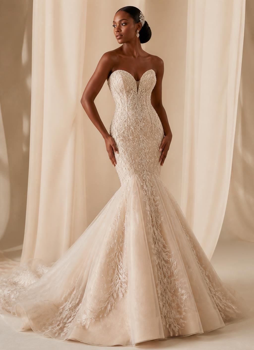 Mermaid bridal silhouette