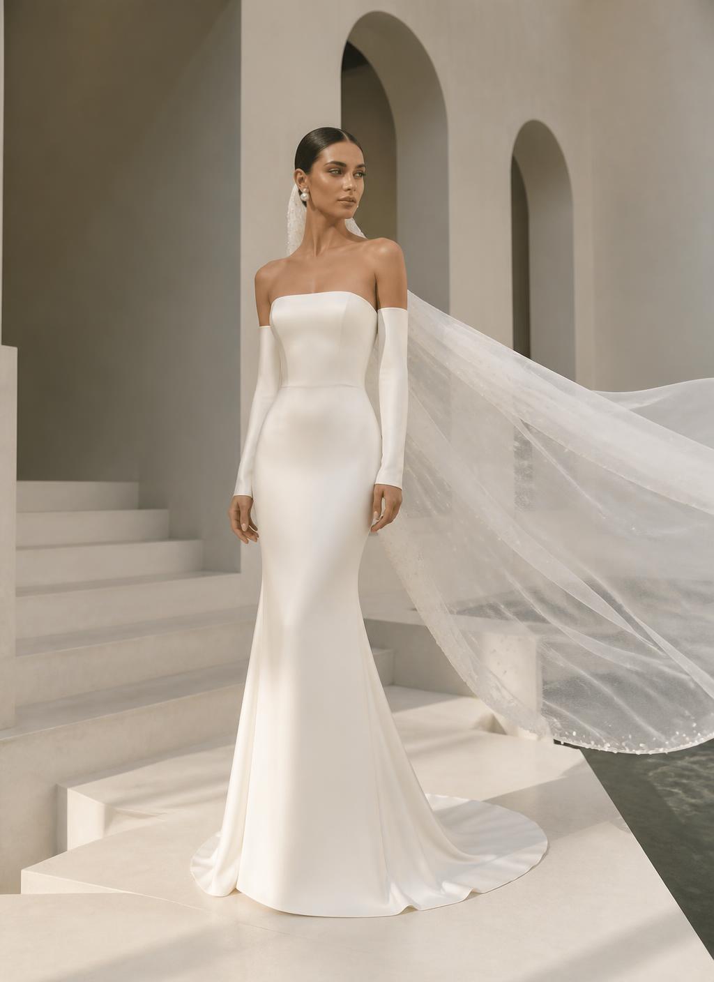 Trumpet bridal silhouette
